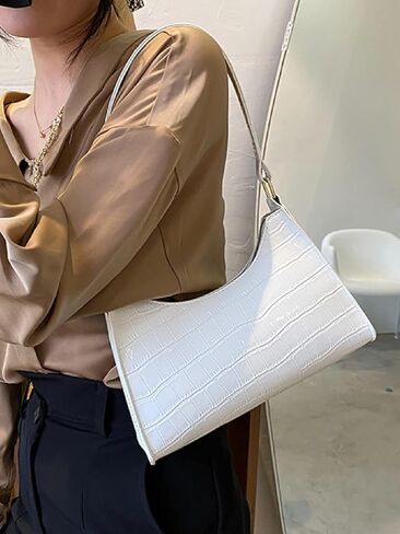 GORGLITTER Women's Leather Handbag Crocodile Pattern Clutch Purse Casual Mini Shoulder Bags in Saudi Arabia