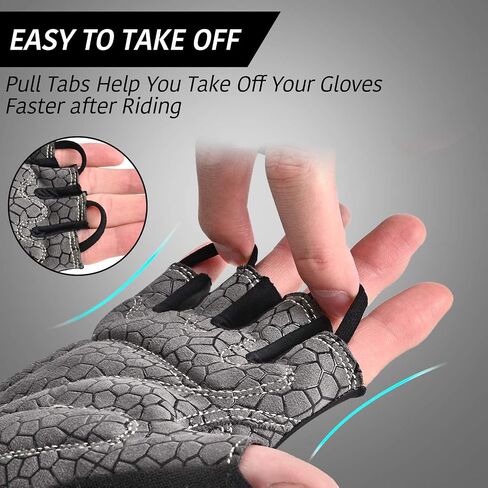 TRKIMAL Bike Gloves Mountain Bicycle Gloves Cycling Gloves with SBR Pad Anti-Slip Shock-Absorbing, Breathable Light Weight Nice Fit Half Finger Sports Gloves for Men Women in Saudi Arabia