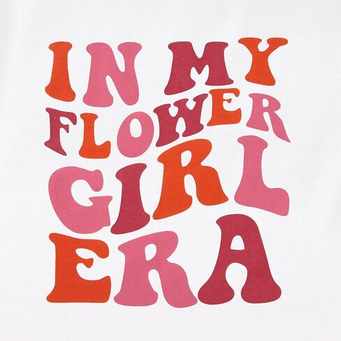 BOUTIKOME in My Flower Girl Era Shirts Toddler Baby Girls T-Shirt Wedding Summer Tops Bridal Party Short Sleeve Tees 1-6T in Saudi Arabia