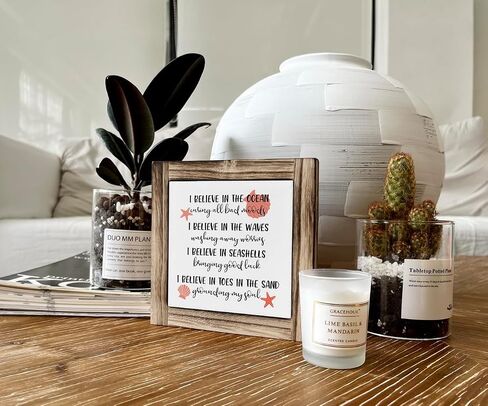 Ocean Wood Plaque Sign, Believe in Ocean Curing Bad Moods in Saudi Arabia