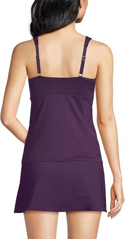 Lands' End Women's Chlorine Resistant Wrap Tankini Swimsuit Top in Saudi Arabia