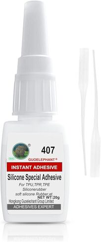 غراء سيليكون Weglau 20 جرام، غراء للسيليكون، للربط بين السيليكون والسيليكون والسيليكون والمواد الأخرى. غراء فائق فوري للسيليكون، مطاط السيليكون، TPU، TPR، TPE، السيليكون السائل in Kuwait