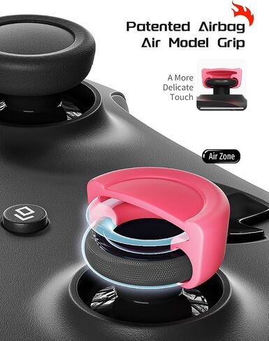 ELETIUO 5 Pairs/10 Pcs Thumb Grips Set for Xbox Series X/S,Xbox One,Xbox One X/S Controller,Anti-Slip Silicone Joystick Cap with 5 Designs, Custom Analog Thumbsticks Cover,Red in Saudi Arabia