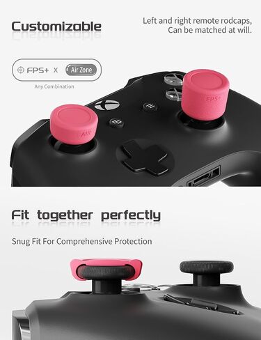 ELETIUO 5 Pairs/10 Pcs Thumb Grips Set for Xbox Series X/S,Xbox One,Xbox One X/S Controller,Anti-Slip Silicone Joystick Cap with 5 Designs, Custom Analog Thumbsticks Cover,Red in Saudi Arabia