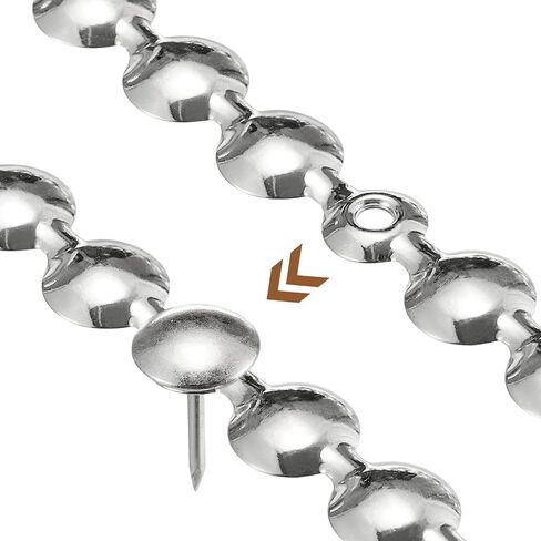 3 قطع من شرائط تنجيد uxcell، زخارف أظافر لامعة بطول 1 متر لأثاث كرسي الأريكة الأمامي مع أظافر تنجيد (11 ملم رمادي) in Saudi Arabia