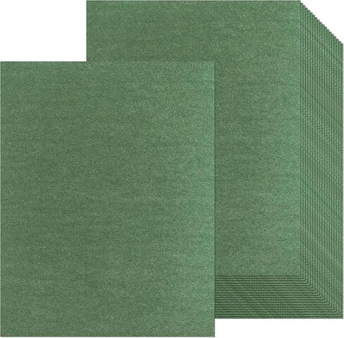 20 Sheets Dark Green Shimmer Cardstock 8.5 X 11", 92lb Thick Paper Card Stock Printer Paper Metallic Paper Double Faced Pearlescent Paper for Crafts DIY Cards Invitations Postcards Certificate in Saudi Arabia