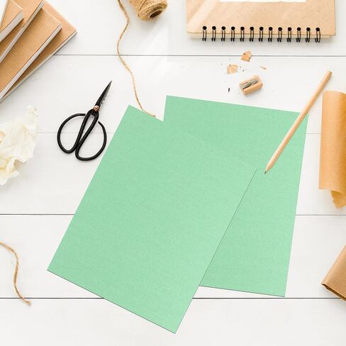 20 Sheets Dark Green Shimmer Cardstock 8.5 X 11", 92lb Thick Paper Card Stock Printer Paper Metallic Paper Double Faced Pearlescent Paper for Crafts DIY Cards Invitations Postcards Certificate in Saudi Arabia