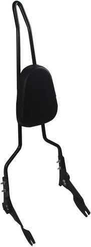 مساند الظهر قضبان سيسي طويلة، مسند ظهر مزخرف قابل للفصل عالي التحمل يناسب Harley Touring Road King Street Electra Glide FLHT FLHX FLTR 2009-2020 (أسود) in Kuwait