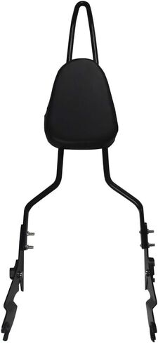 مساند الظهر قضبان سيسي طويلة، مسند ظهر مزخرف قابل للفصل عالي التحمل يناسب Harley Touring Road King Street Electra Glide FLHT FLHX FLTR 2009-2020 (أسود) in Kuwait