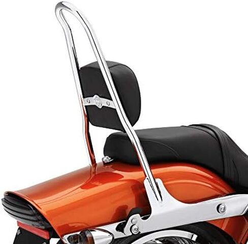 مساند الظهر قضبان سيسي طويلة، مسند ظهر مزخرف قابل للفصل عالي التحمل يناسب Harley Touring Road King Street Electra Glide FLHT FLHX FLTR 2009-2020 (أسود) in Kuwait