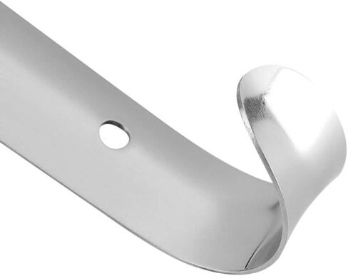 Fdit Long Metal Shoe Horn, Stainless Steel Shiny Silver Metal Shoe Boots Horn with Loop Handle for Men Women Kids Seniors in Kuwait
