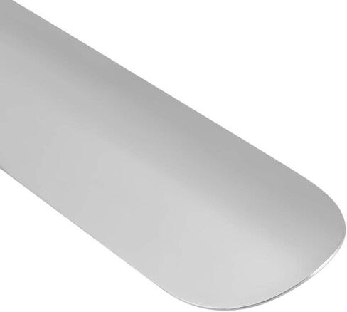 Fdit Long Metal Shoe Horn, Stainless Steel Shiny Silver Metal Shoe Boots Horn with Loop Handle for Men Women Kids Seniors in Kuwait