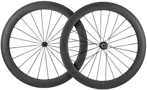 Queen Bike 700c 60mm 3k Carbon Clincher Wheelset Cycling Racing Wheels 20/24h in Saudi Arabia