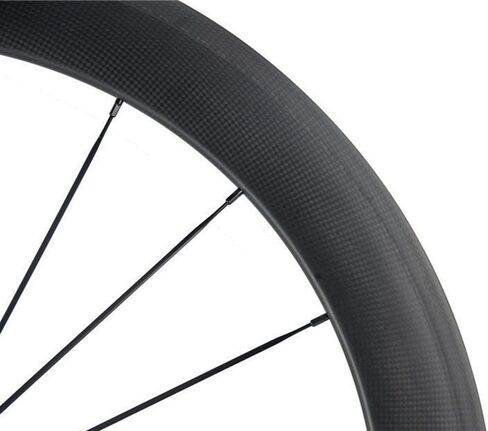 Queen Bike 700c 60mm 3k Carbon Clincher Wheelset Cycling Racing Wheels 20/24h in Saudi Arabia