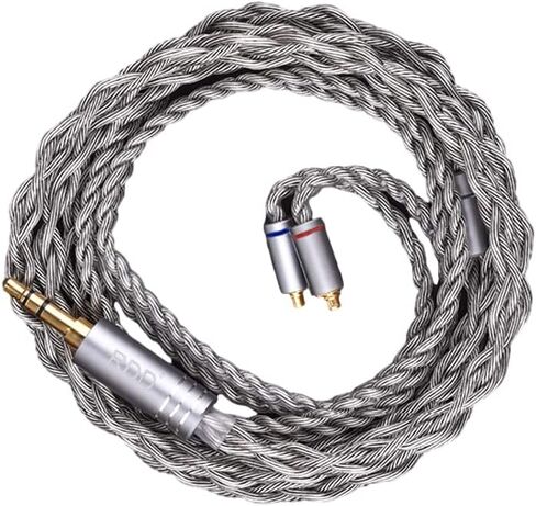 RDD The ONE Audio IEM Cable (0.78 2PIN) for hearphone in-Ear Monitor Silver Plated 1.2m 3.5mm 24K Gold-Plated Balanced Audio Plug High-Fidelity Wire Sound The high Purity Oxygen-Free Copper in Saudi Arabia
