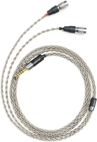 GUCraftsman 6N Single Crystal Silver Upgrade Headphone Cable 3.5mm/4.4mm/4Pin XLR Headphone Upgrade Cable for MrSpeakers/Dan Clark Audio Aeon 2 Ether 2 Ether C Flow Stealth (4.4mm Plug) in Saudi Arabia