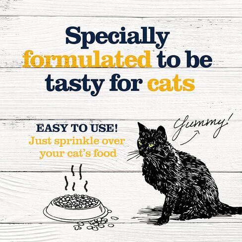 مسحوق دكتور بول برودن بلاك أوف للقطط - العناية بأسنان القطط ومعطر التنفس - صحة الفم الطبيعية للقطط - مكمل لصحة أسنان القطط - مزيل الجير والبلاك للحيوانات الأليفة - 40 جم، أبيض in Kuwait