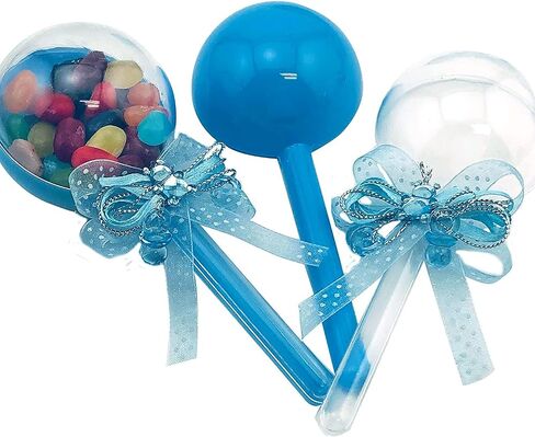 JC HUMMINGBIRD 24 Pieces Fillable Baby Rattle Party Favors, Pink with Decorative Bear & Ribbon in Saudi Arabia