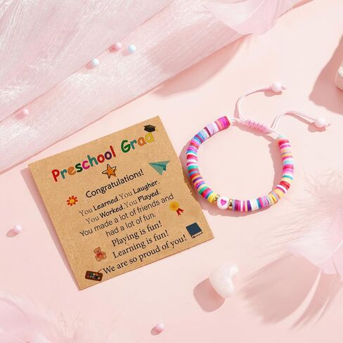 VULETO Kindergarten/Preschool/5th/8th Grade Graduation Gifts,Adjustable Bracelet Grad Graduation Gifts for Girls Daughter Granddaughter Niece Students in Saudi Arabia