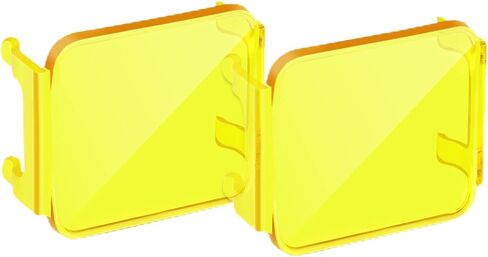 Auxbeam 3 Inch Amber Off-Road Light Cover, Waterproof Polycarbonate Protective Lens for LED Cube Lights Driving Fog Light in Saudi Arabia
