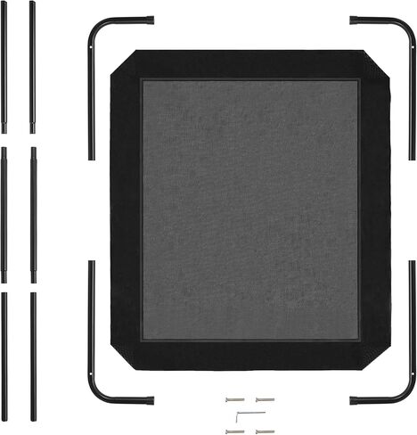 سرير كلب مرتفع من Eterish للكلاب والحيوانات الأليفة الصغيرة والمتوسطة والكبيرة، سرير كلب مرتفع بإطار متين وشبكة، سرير أطفال للكلاب بأقدام مطاطية للاستخدام الداخلي والخارجي in Kuwait