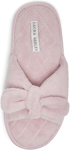 Laura Ashley Ladies Open Toe Plush Terry Slipper in Saudi Arabia