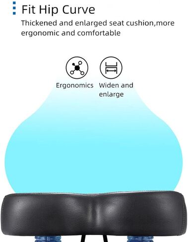 Bike Seat Cushion Durable PU Leather Cycling Seat Shockproof and Comfortable Bicycle Replacement Saddle in Saudi Arabia