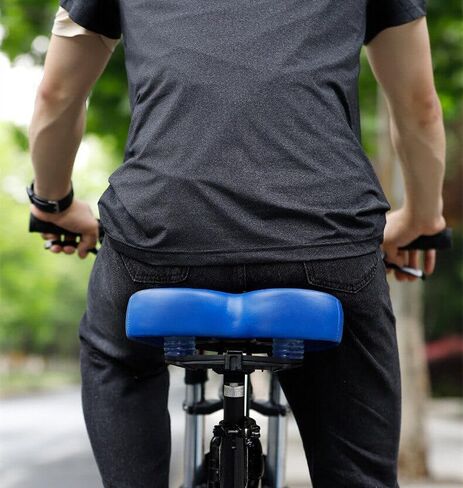 Bike Seat Cushion Durable PU Leather Cycling Seat Shockproof and Comfortable Bicycle Replacement Saddle in Saudi Arabia