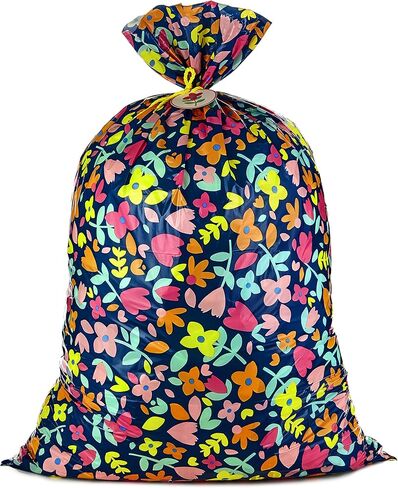Hallmark 56" Large Plastic Gift Bag (Pink and Yellow Flowers) for Easter, Birthdays, Bridal Showers, Baby Showers, Mother's Day and More in Saudi Arabia