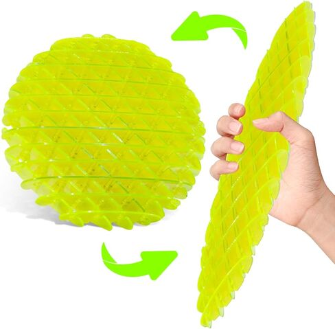 Fidget Worm Toy, slug Fidget Toy, Sensory Slug Fidget Toy, Fidget Toys for Kids & Adults, Resistance Fidget Toys Stress Anxiety Relief.(3D Elastic mesh - 4.7In) in Saudi Arabia
