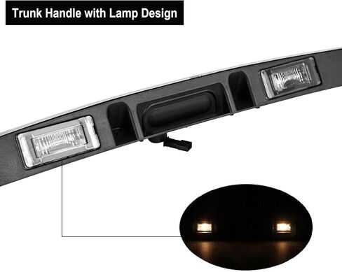 DOCAS Rear Trunk Hatch Handle with Lamp,Tailgate Trim Lid Trunk Liftgate Pull Handle Compatible with 2005-2015 Mini Cooper Cooper S R56 R57 R58 Backhatch Release Handle 51132753603 in Saudi Arabia