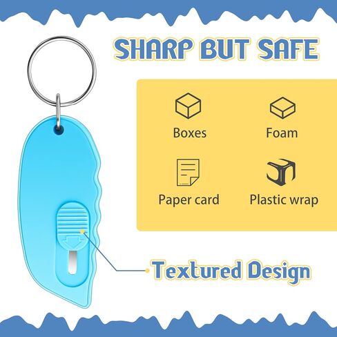 5 Pcs Mini Portable Box Cutter Auto Retractable Blade Pocket Knives Utility Office Letter Opener Small Box Opener for Opening Packages Paper Cutting DIY Crafts, 5 Colors in Saudi Arabia