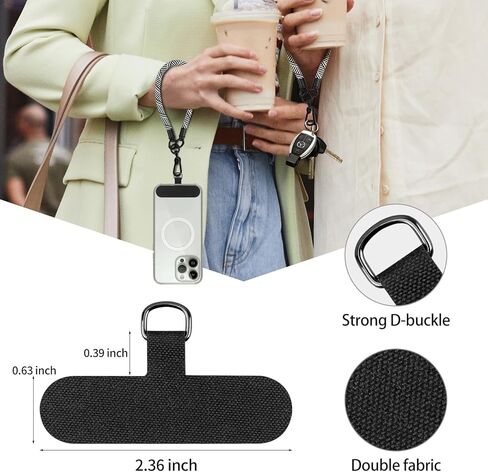 Gzerma العالمي الهاتف الخليوي الحبل قابل للتعديل النايلون الرقبة حزام Crossbody سميكة حبل الحبل فاصل، مع التصحيح رقيقة جدا in Kuwait