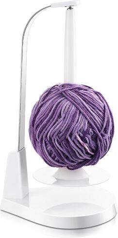 Vercraft Magnetic Pendulum Yarn Holder Set Yarn Feeder Holder for Knitting and Crochet Wool Genie String Holder Dispenser for Crafting Gift Wrapping Knitting Embroidery, White in Saudi Arabia