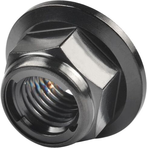 Titanium Flanged Metal Lock Nut M6 M8 M10 M12 (M12 Pitch 1.25mm, Gold) in Saudi Arabia