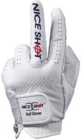 Nice Shot "The Bird Cabretta Leather Golf Glove Women's White | Premium & Genuine AAA Cabretta Leather in Saudi Arabia