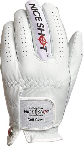 Nice Shot "The Bird Cabretta Leather Golf Glove Women's White | Premium & Genuine AAA Cabretta Leather in Saudi Arabia