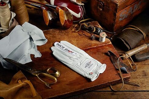 Nice Shot "The Bird Cabretta Leather Golf Glove Women's White | Premium & Genuine AAA Cabretta Leather in Saudi Arabia