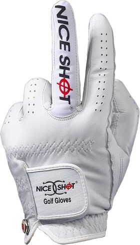 Nice Shot "The Bird Cabretta Leather Golf Glove Women's White | Premium & Genuine AAA Cabretta Leather in Saudi Arabia