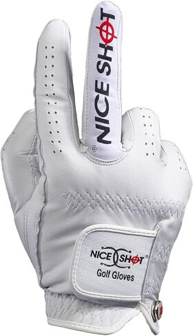 Nice Shot "The Bird Cabretta Leather Golf Glove Women's White | Premium & Genuine AAA Cabretta Leather in Saudi Arabia