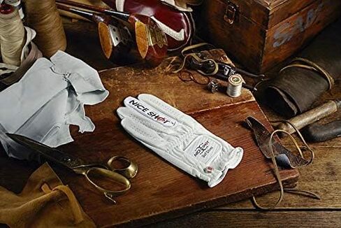 Nice Shot "The Bird Cabretta Leather Golf Glove Women's White | Premium & Genuine AAA Cabretta Leather in Saudi Arabia