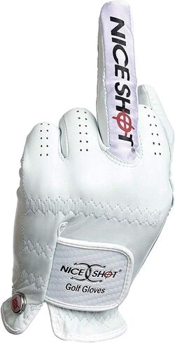 Nice Shot "The Bird Cabretta Leather Golf Glove Women's White | Premium & Genuine AAA Cabretta Leather in Saudi Arabia