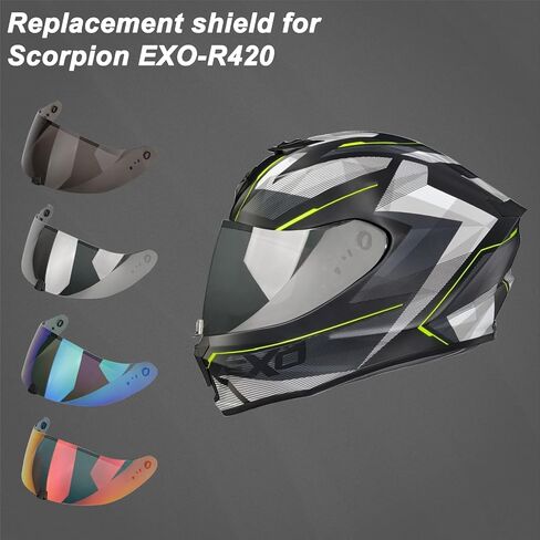 LKV R420 Helmet Visor Replacement Face Shield Clear Anti Scratch Tinted UV Protection in Saudi Arabia