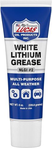 Lucas Oil 10533 White Lithium Grease EZ Squeeze Tube - 8 oz., Case of 12 in Saudi Arabia