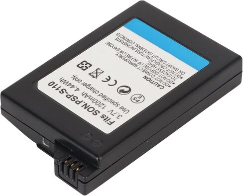 ASHATA 1200 مللي أمبير 3.7 فولت بطارية ليثيوم أيون بديلة لـ 3000 2000 2001 2006 3001، لبطارية بديلة لوحدة التحكم في الألعاب PSP S110، رفيعة ومحمولة in Saudi Arabia