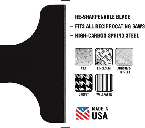 Spyder Scraper 00137 Scraping Tool Attachment for Reciprocating Saws, Black, 6-Inch in Kuwait