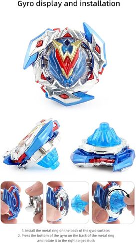 3-Piece Bey Battling Burst Tops B-105 Z-Achilles B-104 Winnig Valkyrie B-201 Zest Achilles Combat Battling Game pro Series Set for Kids Children Christmas Birthday Party Idea in Kuwait