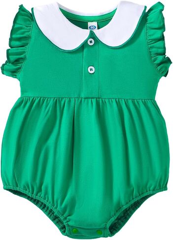 ZFZDRen Baby Ruffle Collar Bodysuit Infant Girl Sleeveless Romper Summer Jumpsuit in Saudi Arabia