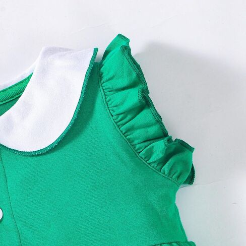 ZFZDRen Baby Ruffle Collar Bodysuit Infant Girl Sleeveless Romper Summer Jumpsuit in Saudi Arabia