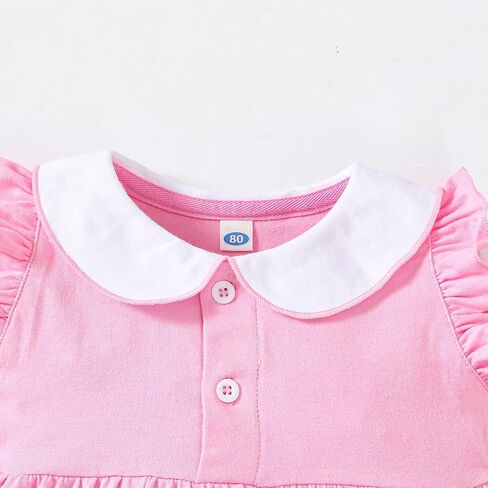 ZFZDRen Baby Ruffle Collar Bodysuit Infant Girl Sleeveless Romper Summer Jumpsuit in Saudi Arabia